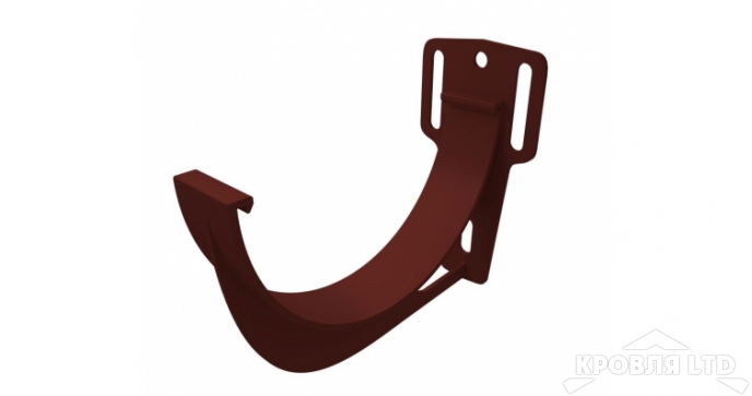Кронштейн желоба водосточный ПВХ Grand Line 120/87 Ral 8017 шоколад