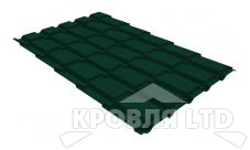 Металлочерепица Каскад, Полиэстер RAL 6005 зеленый мох, толщина 0,5