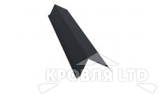 Планка торцевая 80х100, Полиэстер RAL 7024 мокрый асфальт, толщина 0,45