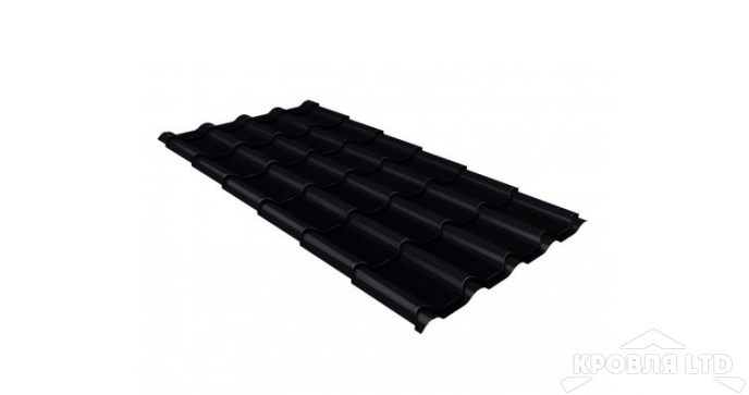 Профиль волновой Классик, Drap RAL 9005 черный, толщина 0,45