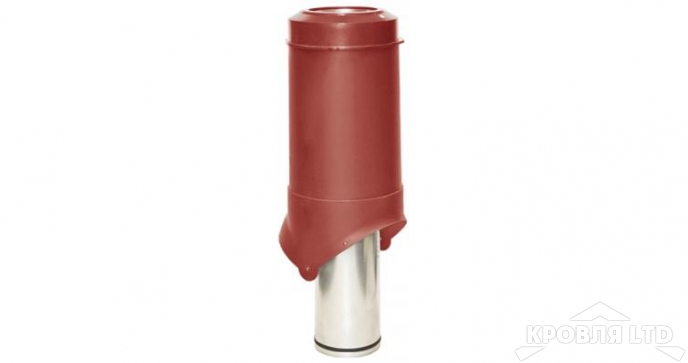 Выход вентиляции Krovent Pipe-VT 125/700 is (утепленный) красный