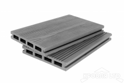 Террасная доска GRAND LINE серия 3Д цвет Серый 22×140x4000