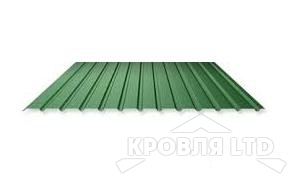 Профнастил С10, Полиэстер RAL 6005 зеленый мох, толщина 0,4