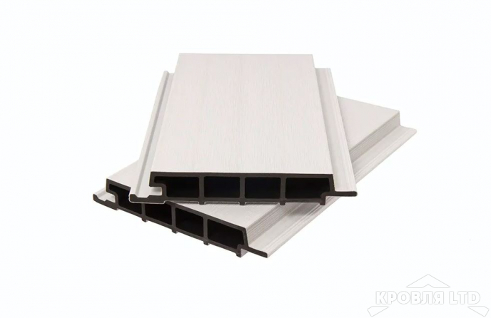 Фасадная панель сплошная из ДПК CO-EX MIX 33х200х3600 мм White