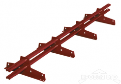 Снегозадержатель Roofsystems серия  ELITE 40*20, Полиэстер RAL 3009
красная окись, 3м