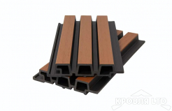 Фасадная панель брусковая из ДПК CO-EX MIX 33х165х3600 мм Sand mix