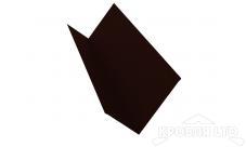 Планка примыкания для мягкой кровли S4, Полиэстер RR 32 темно-коричневый, толщина 0,45
