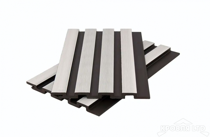 Стеновая панель брусковая из ДПК CO-EX MIX 13х177х3600 мм White