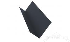 Планка примыкания для мягкой кровли S4, Полиэстер RAL 7024 мокрый асфальт, толщина 0,45