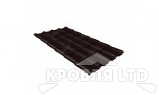 Металлочерепица Камея, Полиэстер RAL   8017 шоколад, толщина 0,5