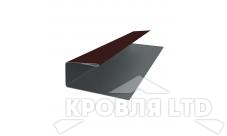 J-Профиль Полиэстер RAL RR 32 темно-коричневый, толщина 0,45